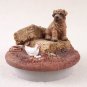 DTTC40A Shar Pei, Brown Tiny One Candle Topper ""A Day on the Farm""