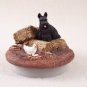 DTTC42 Scottish Terrier  Tiny One Candle Topper ""A Day on the Farm""