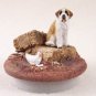 DTTC44 Saint Bernard, Smooth Coat Tiny One Candle Topper ""A Day on the Farm""