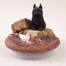 DTTC46B Brussels Griffon, Black Tiny One Candle Topper ""A Day on the Farm""