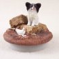 DTTC47B Papillon, Black & White Tiny One Candle Topper ""A Day on the Farm""