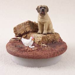DTTC49 Mastiff Tiny One Candle Topper ""A Day on the Farm""