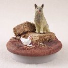 DTTC52 Norwegian Elkhound Tiny One Candle Topper ""A Day on the Farm""