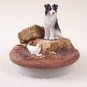 DTTC62 Border Collie Tiny One Candle Topper ""A Day on the Farm""