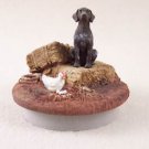 DTTC67 German Short Hair Tiny One Candle Topper ""A Day on the Farm""