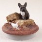 DTTC73 French Bulldog Tiny One Candle Topper ""A Day on the Farm""