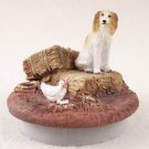 DTTC74 Borzoi Tiny One Candle Topper ""A Day on the Farm""