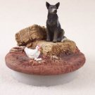 DTTC87B Australian Cattle Dog Blue Tiny One Candle Topper ""A Day on the Farm""