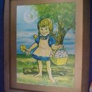 Vintage 1970 Country Kitchen Restaurant Gal Orig Art