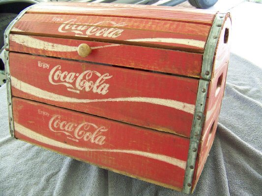 Coca-Cola Wood Crate Chest-Trunk - FREE SHIPPING