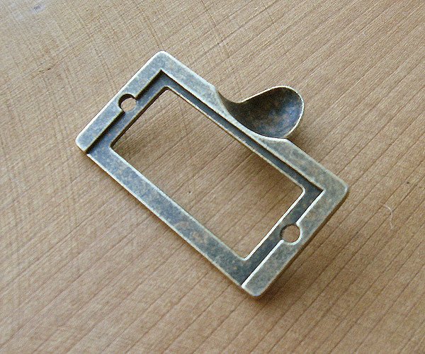 Category label holder/drawer pulls (set of 2)