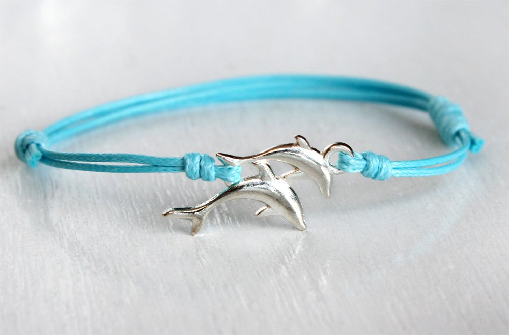 Double Dolphin Bracelet Anklet