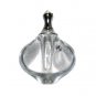Clear crystal and rhinestone vial pendant resealable