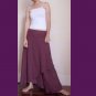 Purple Cotton Boho Hippie Two Layers Circle Wrap Skirt S-L (H)