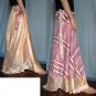 India Nepal Classic Silk Sari Reversible long Wrap Skirt Dress Top Bohemian Boho Size S M L(K27)