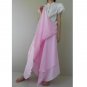 Light Pink Cotton Boho Hippie Gypsy Two Layers Circle Long Wrap Skirt S-L (H)