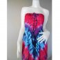Free Shipping Bohemian hippie tie dye smocked sundress flowy maxi dress /Skirt (TD 84)