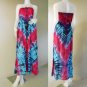 Free Shipping Bohemian hippie tie dye smocked sundress flowy maxi dress /Skirt (TD 84)