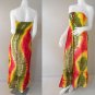 Free Shipping Tie Dye Cotton Summer Sexy Long Smock Dress V Neck Halter/Skirt(Smock 426)