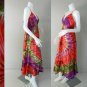 Hippie Gypsy Tie Dye Cotton Long Summer Halter Back Smock Maxi Dress (  DMS368)