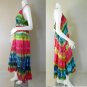 Tie Dye Cotton Summer Long Smock Halter Dress (DMS360)