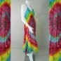 Colorful Tie Dye Cotton Boho Hippie  Long Halter Women Summer Dress S-L (DMS354)