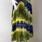 New Tropical Elastic Waist Long Tie dye Cotton Boho Hippie Gypsy Long skirt ( TD 156)