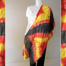 Free Shipping Tie Dye Cotton Colorful Sheer Scarf Shawl (09)