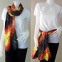 Free Shipping Tie Dye Cotton Colorful Sheer Scarf Shawl (09)