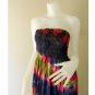 Plus size 2 in 1 Boho Hippie tie dye cotton smock dress maxi summer sundress long skirt (TD 108 )