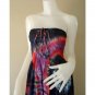 Plus size 2 in 1 Boho Hippie tie dye cotton smock dress maxi summer sundress long skirt (TD 106 )