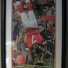 Michael Vick Autograph Touchdown Flip Photo with Matted Frame - Atlanta Falcons