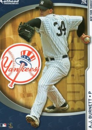 2009 A.J. Burnett MLB Fathead Tradeable - New York Yankees