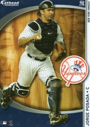 2009 Jorge Posada MLB Fathead Tradeable - New York Yankees