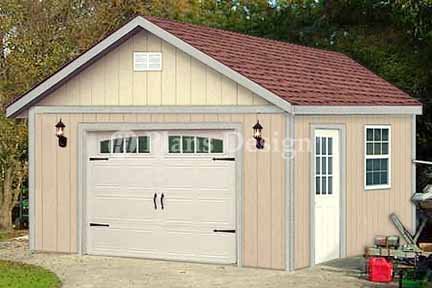 16' X 20' Garage Blueprints Project Plans, Design #51620