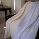 SUPER SOFT FAUX FUR / MICRO FIBER BLANKET Lt. Blue