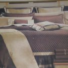 9p reverse satin comforter bedding set King maroon rust