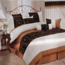 KING Micro Suede Brown / Beige Comforter set CFXEX01-K