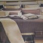 9p reverse satin comforter bedding set QUEEN green/sage