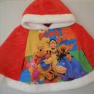 Disney Supersoft Hood poncho pooh and Friends Red 5-8