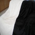 SUPER SOFT FAUX FUR / MICRO FIBER BLANKET BLACK