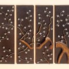 MTL WALL PLAQUE S/4 34.5"W, 31.5"H   Art  268
