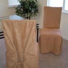 Rust Quality Micro Suede Dining Chair covers set of 2