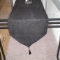 15x72" Double Layer Bonded Micro Suede Table Runner Black