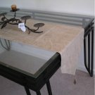 15x90" Double Layer Bonded Micro Suede Table Runner Beige ( Tan )