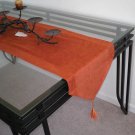 15x90" Double Layer Bonded Micro Suede Table Runner Brick ( or Rust )