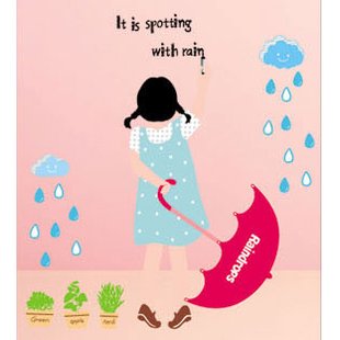 Wall decals and vinyl wall art - Color Girl Wall Decal Sticker 27 1/2"*20"