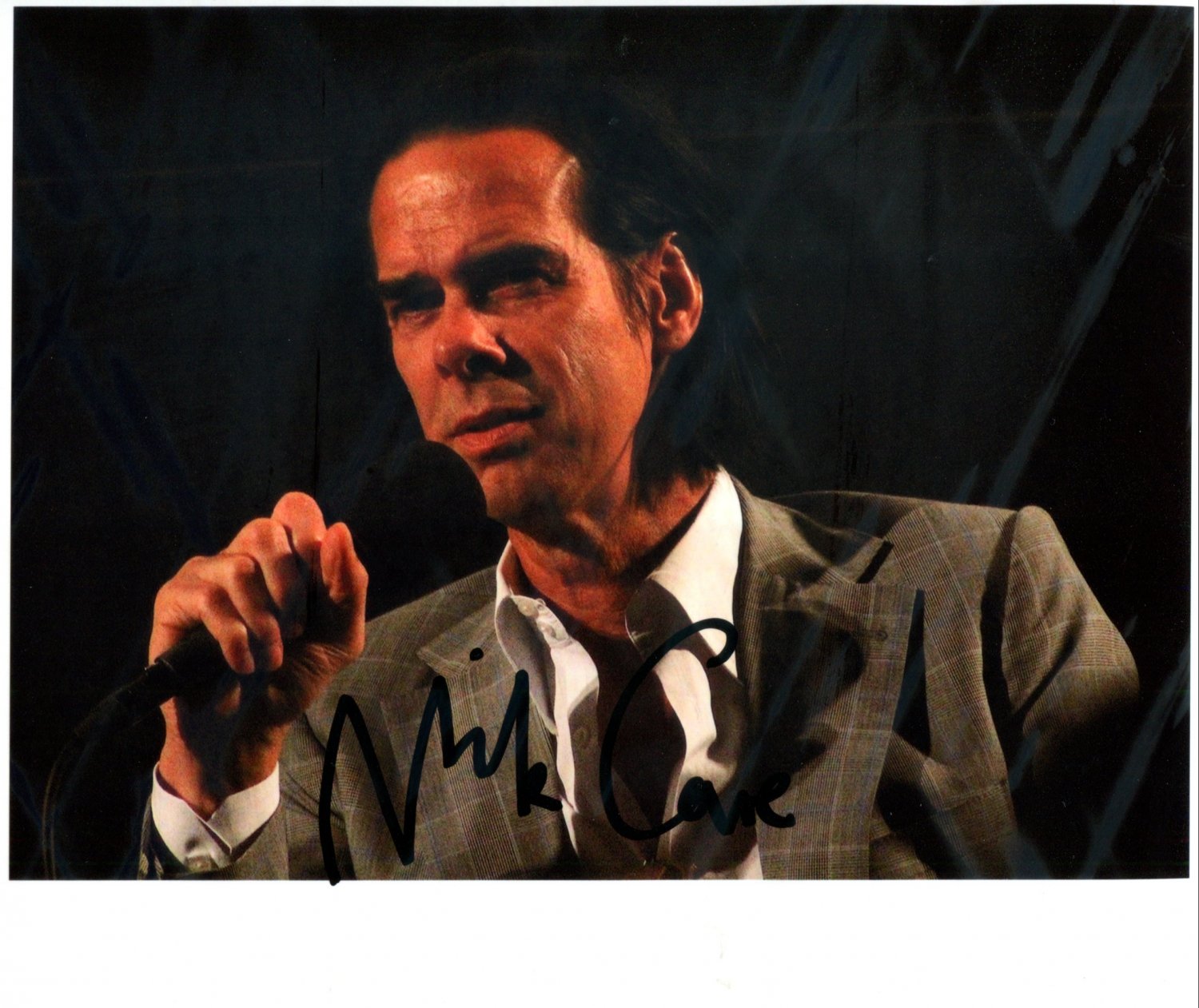 SUPERB NICK CAVE SIGNED PHOTO + COA!!!