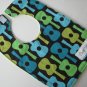 Groovy Guitars Minky Baby Bib