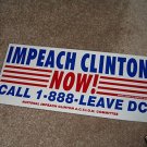 Impeach Clinton Now bumper sticker